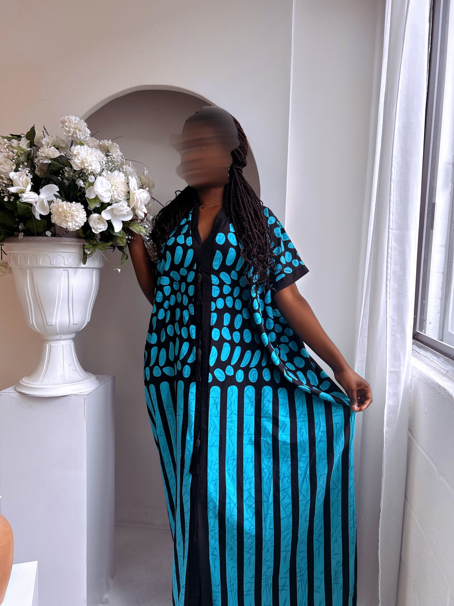 Robe avec fente simple