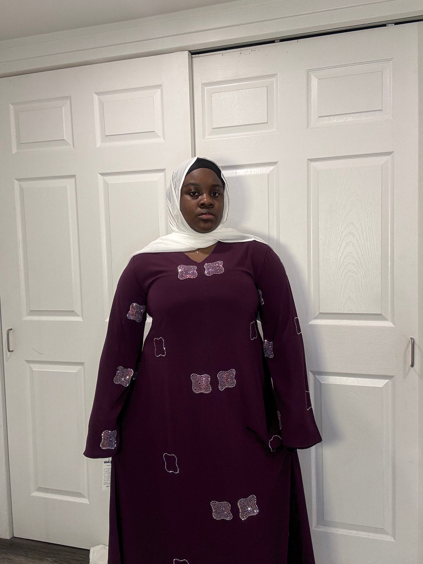 Abaya perlée