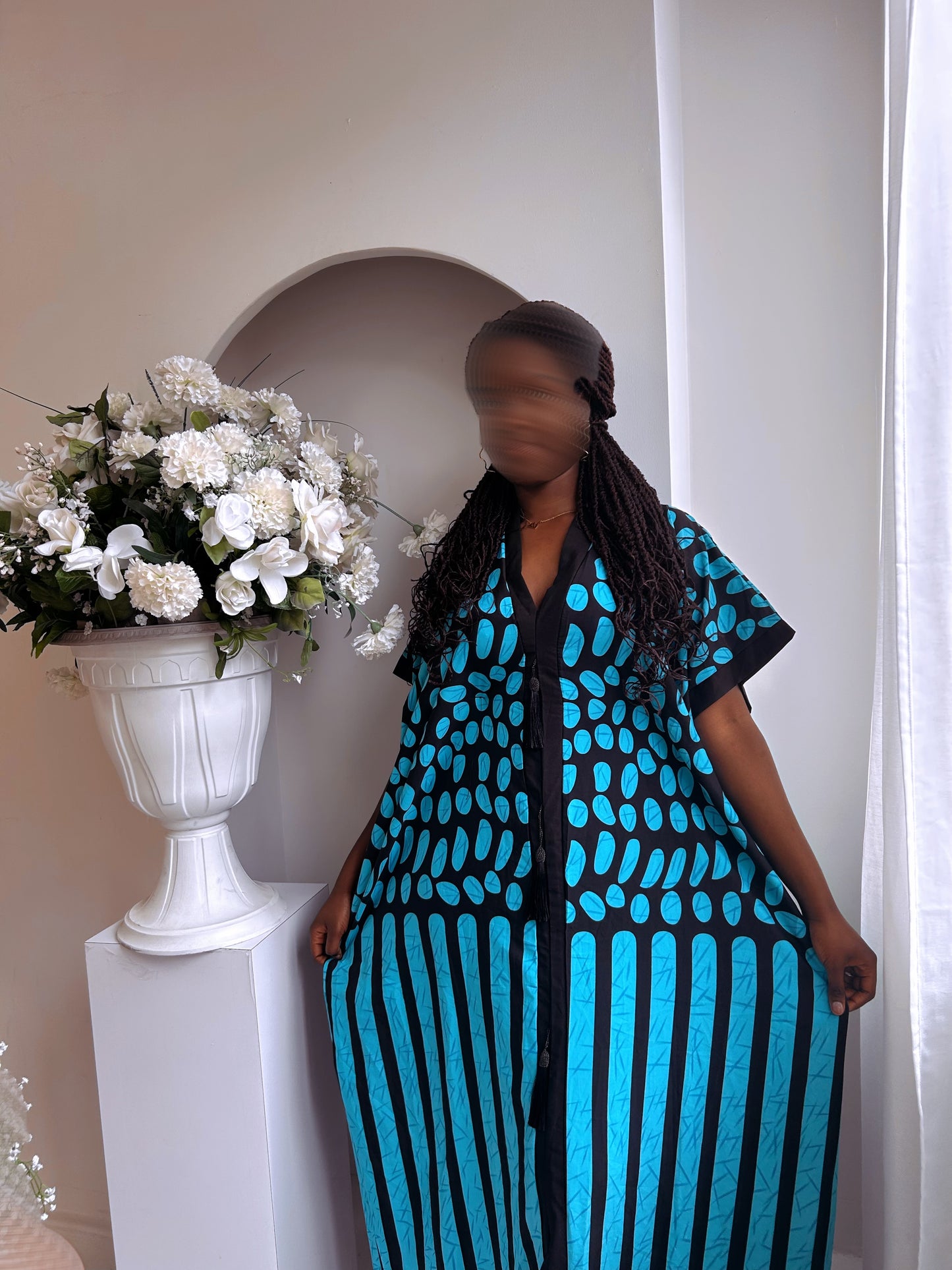 Robe avec fente simple