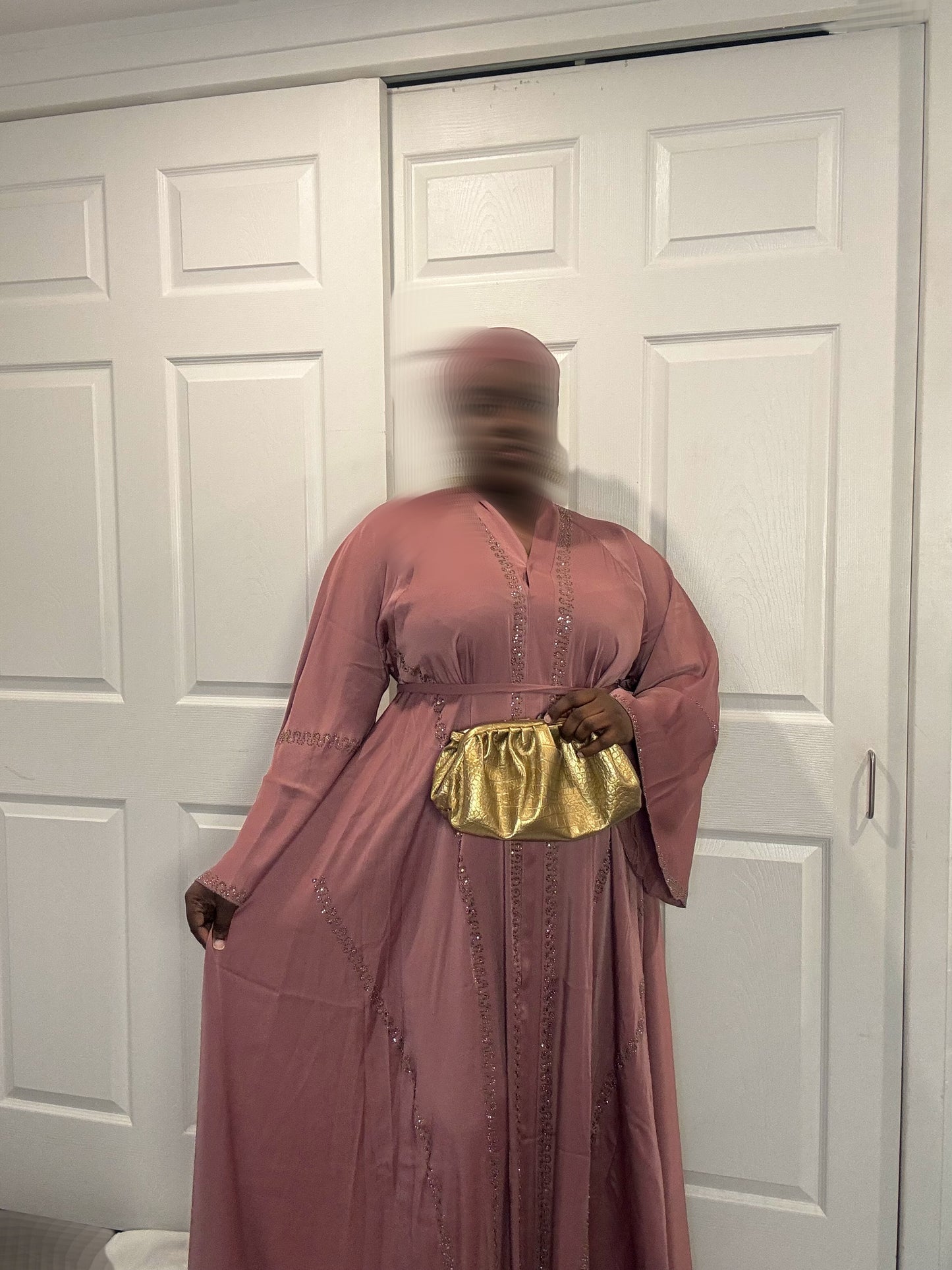 Abaya perlée