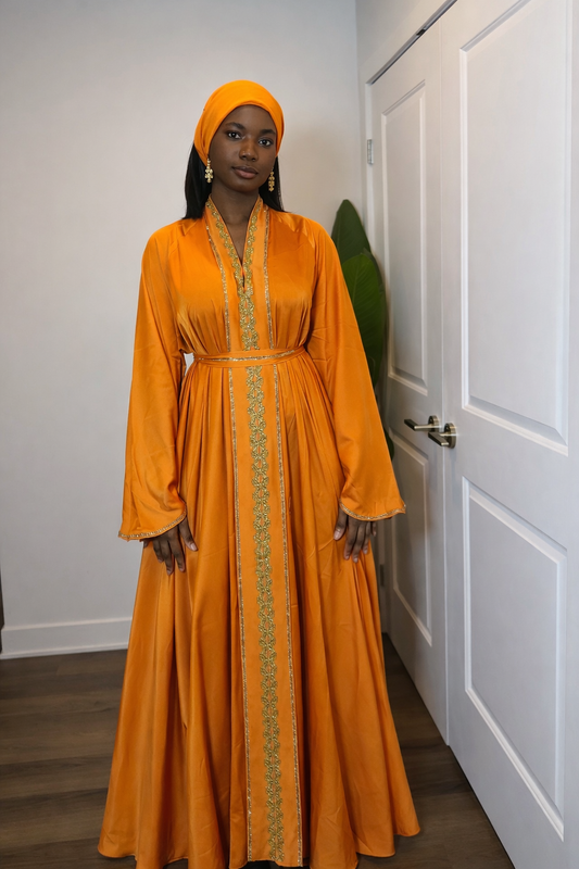 Orange abaya