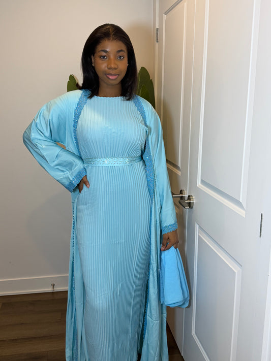 Blue abaya