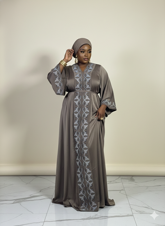 Abaya perlée
